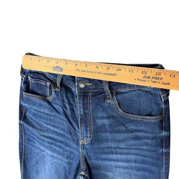 Hollister Curvy High Rise Flare Jeans Dark Wash Women Size 27 Regular 27x30 - Picture 5 of 10